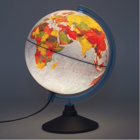 Глобус интерактивный физический/политический GLOBEN, диаметр 250 мм, с подсветкой, INT12500284 - фото 2