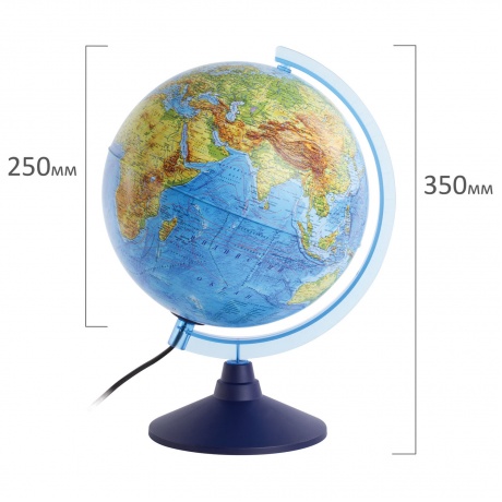 Глобус интерактивный физический/политический GLOBEN, диаметр 250 мм, с подсветкой, INT12500284 - фото 5