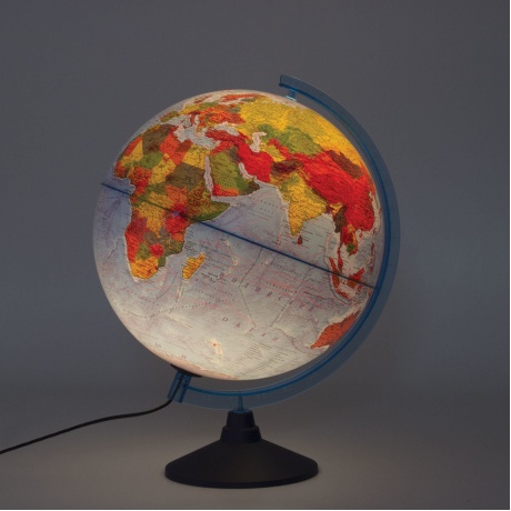 Глобус интерактивный физический/политический Globen, диаметр 320 мм, с подсветкой, INT13200288 - фото 2