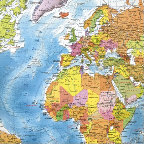 112382, Карта мира политическая 101х70 см, 1:32М, с ламинацией, интерактивная, в тубусе, BRAUBERG, 112382 - фото 2
