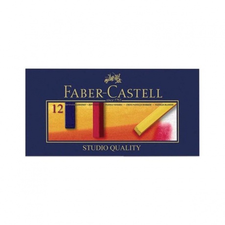 Пастель сухая художественная Faber-Castell Soft Pastels, 12 цветов (128312) - фото 1