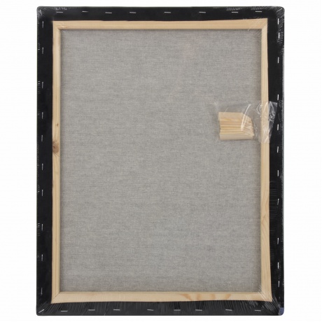 191651, Холст на подрамнике черный BRAUBERG ART CLASSIC, 40х50см, 380 г/м, хлопок, мелкое зерно, 191651 - фото 3