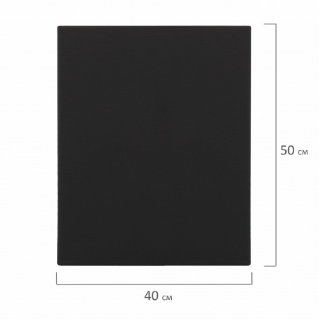 191651, Холст на подрамнике черный BRAUBERG ART CLASSIC, 40х50см, 380 г/м, хлопок, мелкое зерно, 191651 - фото 6