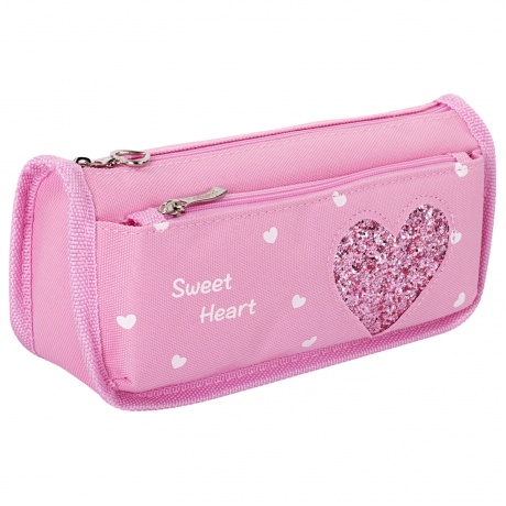 270258, Пенал-косметичка ЮНЛАНДИЯ, 2 отделения, полиэстер, "Hear...