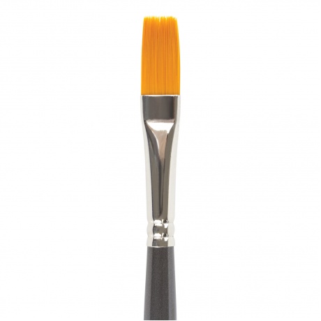 Кисть художественная профессиональная BRAUBERG ART CLASSIC, синтетика жесткая, плоская, № 8, длинная ручка, (Цена за 5 шт.) - фото 3