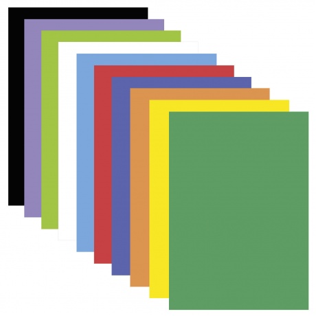 Цветная пористая резина (фоамиран), А4, 2 мм, ОСТРОВ СОКРОВИЩ, 10 листов, 10 цветов, радужная, 660073, (4 шт.) - фото 2