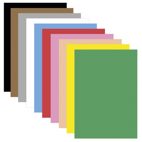 Цветная пористая резина (фоамиран), А4, 2 мм, ОСТРОВ СОКРОВИЩ, 10 листов, 10 цветов, яркая, 660074, (4 шт.) - фото 2