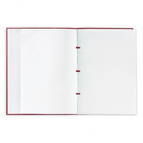 Папка для дипломного проекта STAFF, А4, 215х305 мм, жесткая обложка, бумвинил красный, 100 л., без рамки, 127525 - фото 5
