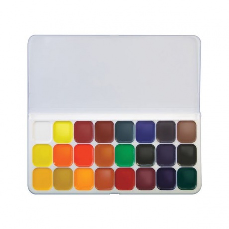 Краски акварельные художественные ЛУЧ Люкс, 24 цвета, на гуммиарабике, картонная коробка, 14С1039-08 - фото 3
