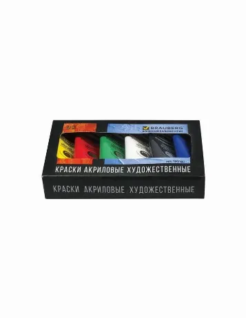 Краски акриловые художественные BRAUBERG ART CLASSIC, НАБОР 6 цв...