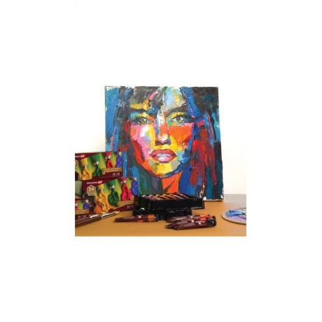 Краски масляные художественные BRAUBERG ART PREMIERE, 18 цветов по 22 мл, профессиональная серия, в тубах, 191459 - фото 8