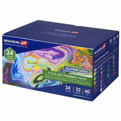 192237, Краски акриловые для техники "Флюид Арт" (POURING PAINT)...