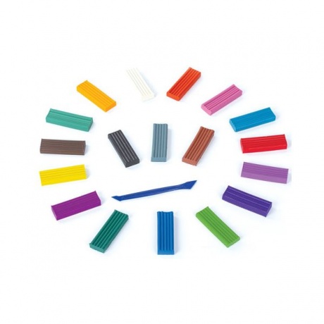 Пластилин классический BRAUBERG, 18 цветов, 360 г, со стеком, высшее качество, картонная упаковка, 103358 - фото 3