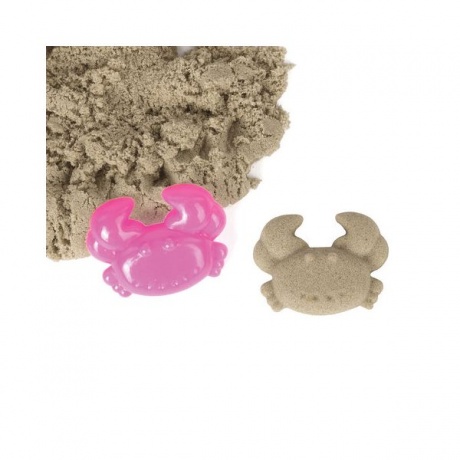 Песок для лепки кинетический ЮНЛАНДИЯ, морской, 500г, 2 формочки, ведерко - фото 5
