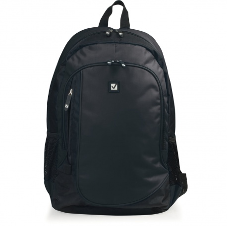 Рюкзак BRAUBERG B-TR1606 для старшеклассников/студентов, 22 л, черный, Навигатор, 30х17х45 см, 225291 - фото 1