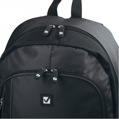 Рюкзак BRAUBERG B-TR1606 для старшеклассников/студентов, 22 л, черный, Навигатор, 30х17х45 см, 225291 - фото 7