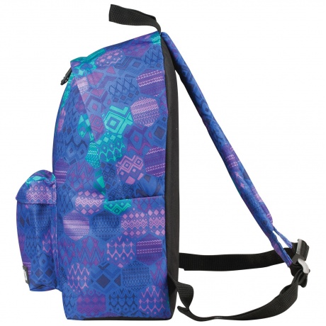 Рюкзак BRAUBERG, универсальный, сити-формат, фиолетовый, Фантазия, 20 литров, 41х32х14 см, 225365 - фото 2