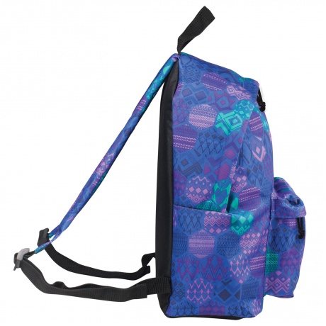 Рюкзак BRAUBERG, универсальный, сити-формат, фиолетовый, Фантазия, 20 литров, 41х32х14 см, 225365 - фото 3