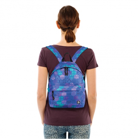 Рюкзак BRAUBERG, универсальный, сити-формат, фиолетовый, Фантазия, 20 литров, 41х32х14 см, 225365 - фото 10