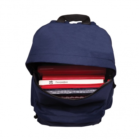 Рюкзак BRAUBERG, универсальный, сити-формат, один тон, синий, 20 литров, 41х32х14 см, 225373 - фото 5