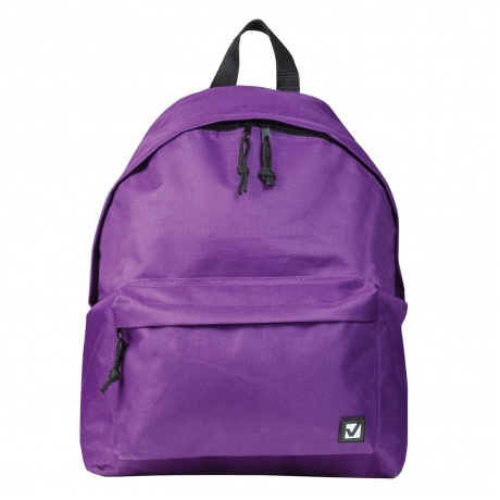 Рюкзак BRAUBERG, универсальный, сити-формат, один тон, фиолетовый, 20 литров, 41х32х14 см, 225376 - фото 1