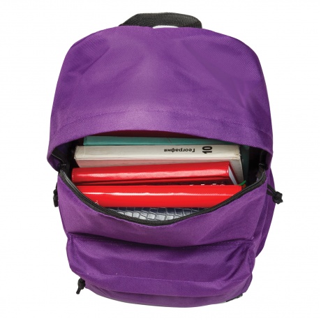 Рюкзак BRAUBERG, универсальный, сити-формат, один тон, фиолетовый, 20 литров, 41х32х14 см, 225376 - фото 5
