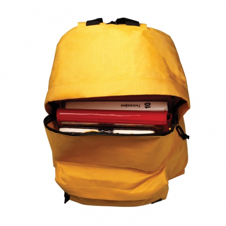 Рюкзак BRAUBERG, универсальный, сити-формат, один тон, желтый, 20 литров, 41х32х14 см, 225378 - фото 7