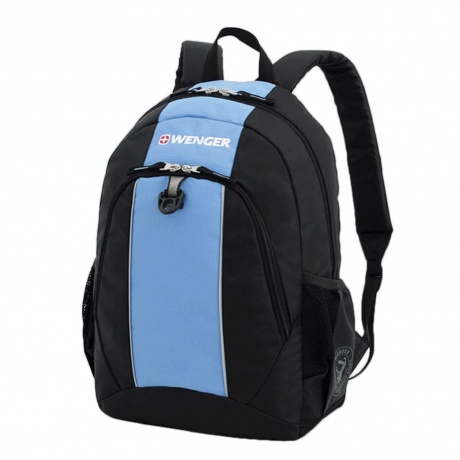 Рюкзак WENGER, универсальный, черно-голубой, 20 л, 32х14х45 см, 17222315 - фото 1