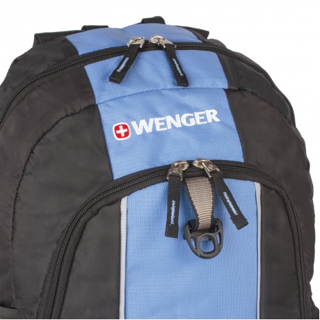 Рюкзак WENGER, универсальный, черно-голубой, 20 л, 32х14х45 см, 17222315 - фото 8