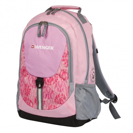 Рюкзак WENGER, универсальный, розовый, серые вставки, 20 л, 32х14х45 см, 31268415 - фото 1