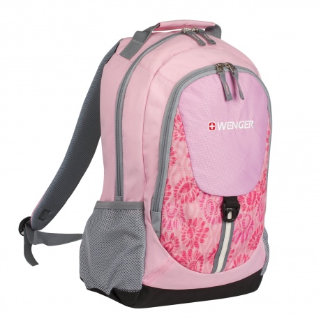 Рюкзак WENGER, универсальный, розовый, серые вставки, 20 л, 32х14х45 см, 31268415 - фото 4