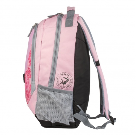 Рюкзак WENGER, универсальный, розовый, серые вставки, 20 л, 32х14х45 см, 31268415 - фото 6