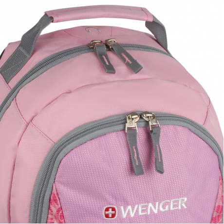 Рюкзак WENGER, универсальный, розовый, серые вставки, 20 л, 32х14х45 см, 31268415 - фото 11