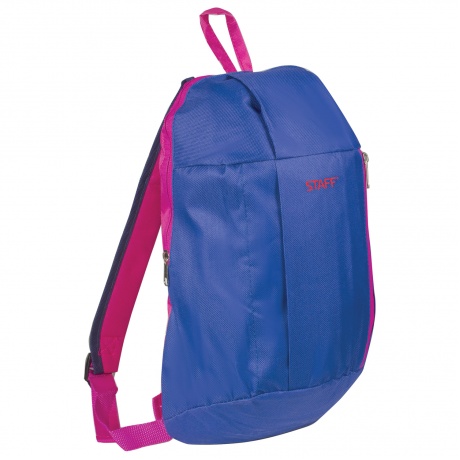 Рюкзак STAFF Air, универсальный, сине-розовый, 40х23х16 см, 226374 - фото 5