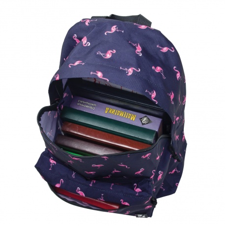 Рюкзак BRAUBERG универсальный, сити-формат, синий, Фламинго, 20 литров, 41х32х14 см, 226404 - фото 5