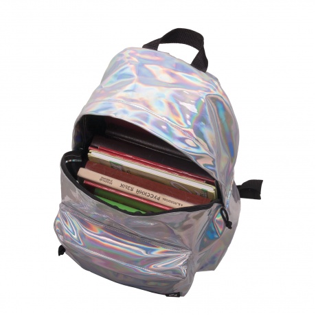 Рюкзак BRAUBERG универсальный, сити-формат, цвет-серебро, Винтаж, 20 литров, 41х32х14 см, 226421 - фото 7