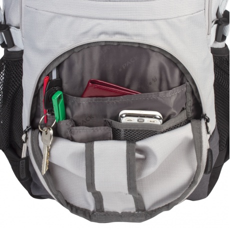 Рюкзак B-PACK S-07 (БИ-ПАК) универсальный, уплотненная спинка, облегчённый, белый, 46х32х15 см, 226954 - фото 12