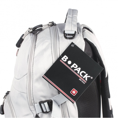 Рюкзак B-PACK S-07 (БИ-ПАК) универсальный, уплотненная спинка, облегчённый, белый, 46х32х15 см, 226954 - фото 16