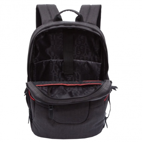 Рюкзак GRIZZLY универсальный, с отделением для ноутбука, черный, 28х44х16 см, RU-820-1/3 - фото 4