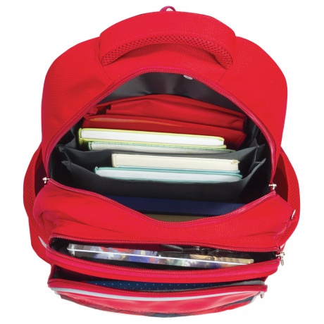 Рюкзак BRAUBERG с пеналом в комплекте, эрго-спинка, для девочек, Лиса, 42х29х14 см, 227852 - фото 15