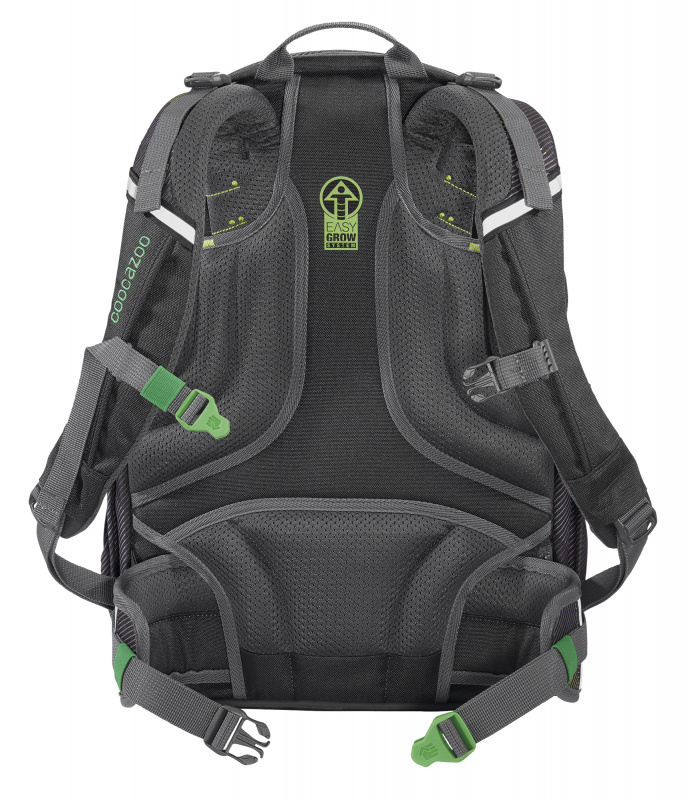 Рюкзак Coocazoo ScaleRale Polygon Bricks Grey черный/зеленый (00183924) - фото 2
