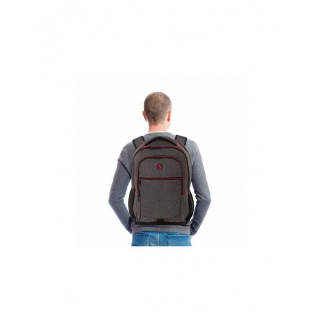 Рюкзак BRAUBERG универсальный, с отд.для ноутбука, BOSTON, серый, 47х30х14 см - фото 12