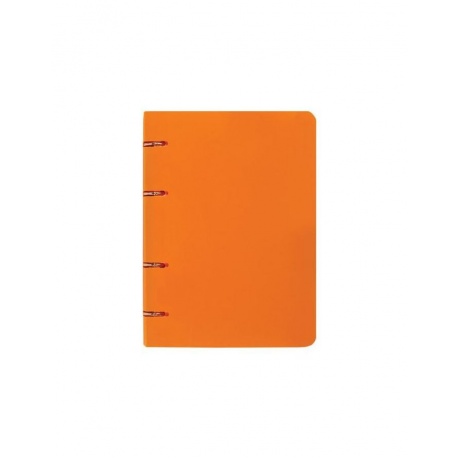 Тетрадь на кольцах, 80 л., BRAUBERG, А5, 160х205 мм, клетка, обложка пластик, Оранжевый, 403253 - фото 2