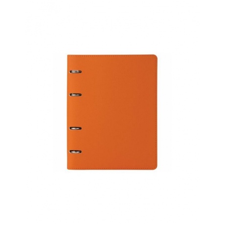 Тетрадь на кольцах А5 (180х220мм), 120л, кожзам, BRAUBERG Joy, оранжевый/светло-оранжевый - фото 7