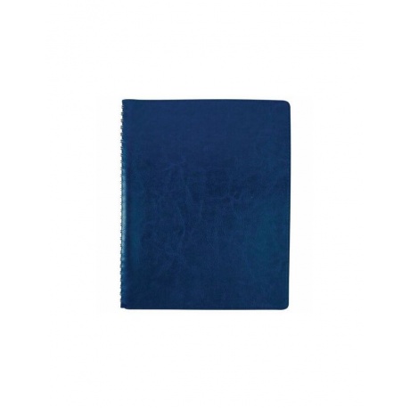 Тетрадь БОЛЬШОЙ ФОРМАТ (200x252 мм) А4-, BRAUBERG &quot;Office PRO&quot;, гибкая, под кожу, гребень, клетка, 80 л., синий, 111048 - фото 3