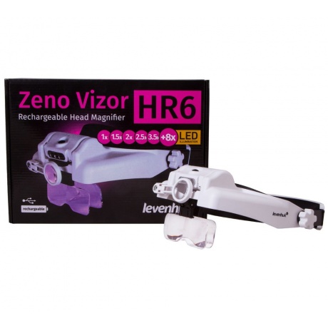 Лупа налобная с аккумулятором Levenhuk Zeno Vizor HR6 - фото 10