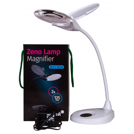 Лупа-лампа Levenhuk Zeno Lamp ZL13, белая - фото 2