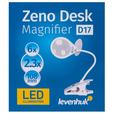Лупа настольная Levenhuk Zeno Desk D17 - фото 4