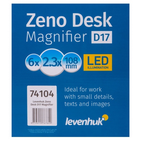 Лупа настольная Levenhuk Zeno Desk D17 - фото 5