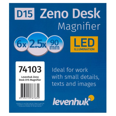 Лупа настольная Levenhuk Zeno Desk D15 - фото 4
